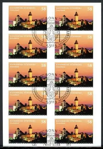 Bund Folienblatt 25 Bonn Ersttagssonderstempel #HK615