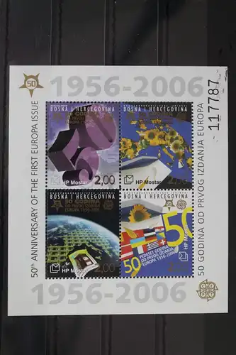 Bosnien und Herzegowina Block 7 mit 166-169 postfrisch #WI218