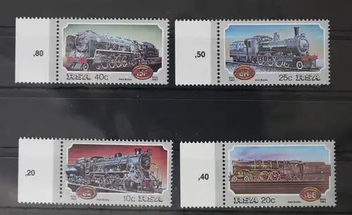 Südafrika 630-633 postfrisch Lokomotiven Eisenbahn #WF267