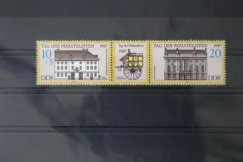 DDR 3118-3119 postfrisch Dreierstreifen #WF499