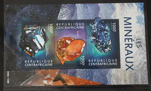 Zentralafrikanische Republik 5465-5467 postfrisch als Kleinbogen #WD199