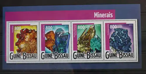 Guinea-Bissau 7910-7913 postfrisch Kleinbogen #WI307