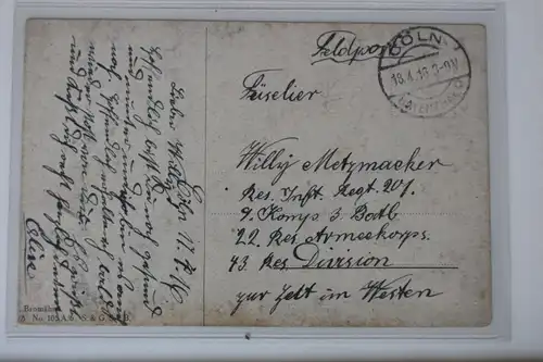 AK Deutschland Mein ganzes Herz weilt bei Dir! Feldpost 1916 #PK796