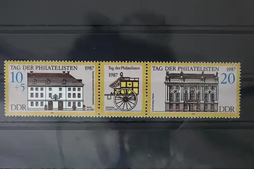 DDR 3118-3119 postfrisch Dreierstreifen #WF605