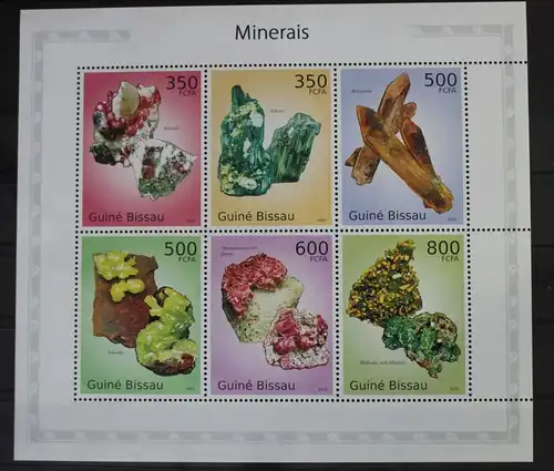 Guinea-Bissau 4985-4990 postfrisch als Kleinbogen #WI309