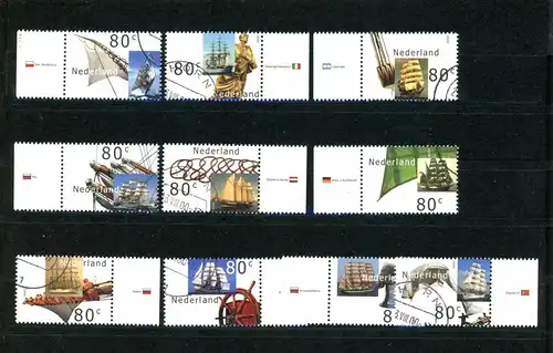 Niederlande 1807-1816 gestempelt Segelschiffe #1B243