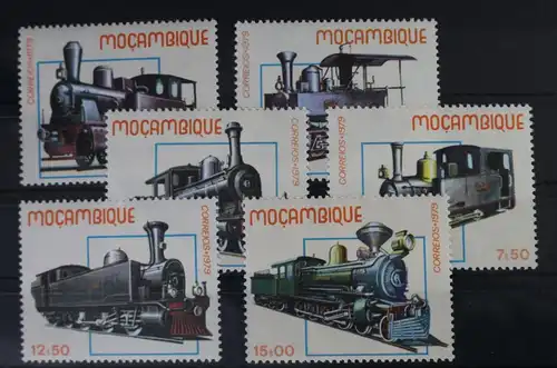 Mosambik 719-724 postfrisch Eisenbahn Lokomotive #WF212