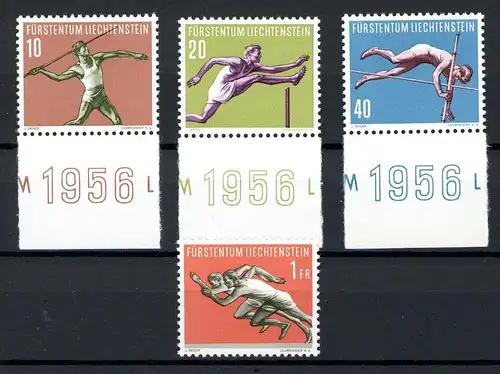 Liechtenstein 342-345 postfrisch Leichtathletik #JM088