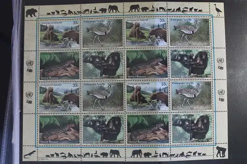 Vereinte Nationen New York 831-834 postfrisch als Kleinbogen #WI772