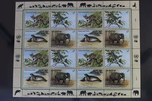 Vereinte Nationen Wien 162-165 postfrisch als Kleinbogen #WI812