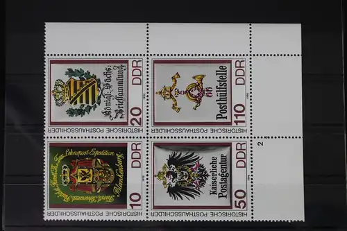 DDR 3306-3309 postfrisch Viererblock #WF791