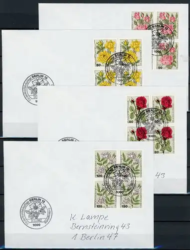 Berlin 680-83 Berlin Ersttagesbrief/FDC #HK739