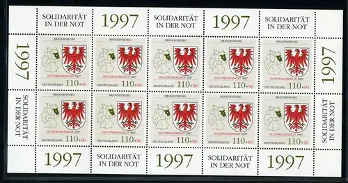 Bund Zehnerbogen 1941 postfrisch #HK689