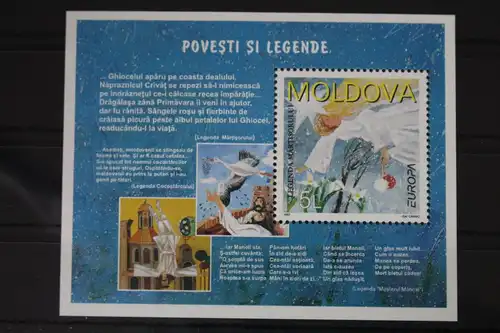 Moldawien Block 12 mit 238 postfrisch Europa Sagen und Legenden #WI902