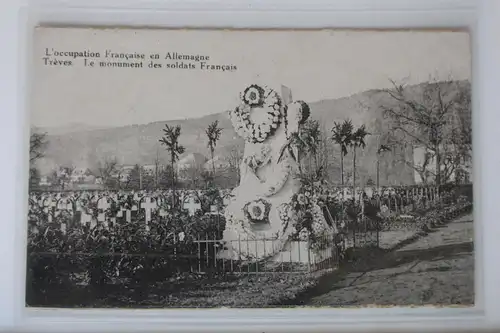 AK Trèves Le monument des soldats Francais 1921 #PK798