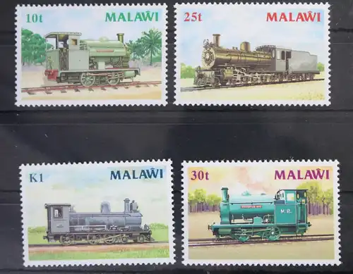 Malawi 481-484 postfrisch Eisenbahn Lokomotive #WF171