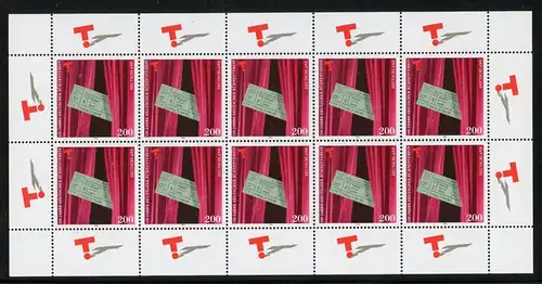 Bund Zehnerbogen 1857 postfrisch #GK486