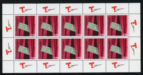 Bund Zehnerbogen 1857 postfrisch #GK486