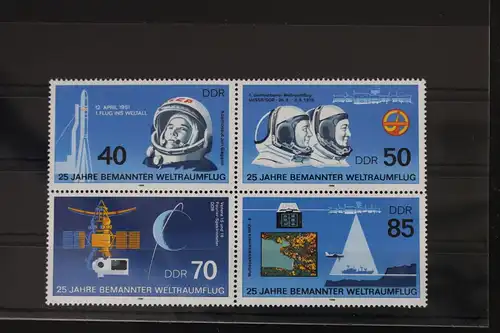 DDR 3005-3008 postfrisch Viererblock #WF407