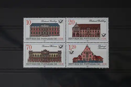 DDR 3067-3070 postfrisch Viererblock #WF461