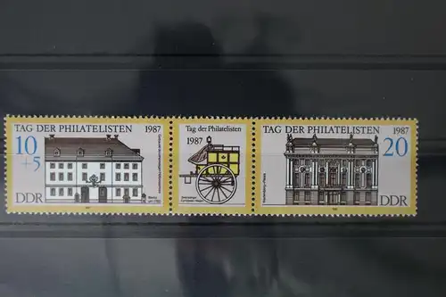 DDR 3118-3119 postfrisch Dreierstreifen #WF606