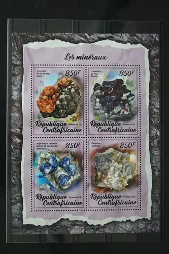 Zentralafrikanische Republik 7545-7548 postfrisch als Kleinbogen #WJ274