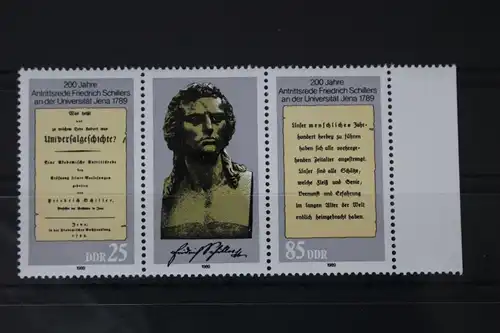 DDR 3254-3255 postfrisch Dreierstreifen #WF734