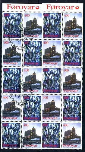 Färöer H-Blatt 10 289-290 Kirchen postfrisch + gestempelt #1B259