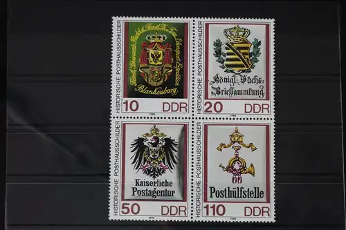 DDR 3306-3309 postfrisch Viererblock #WF795