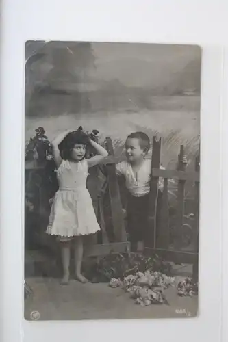 AK Deutschland Grußkarte mit Kindern 1909 #PK916