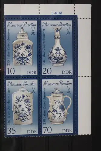 DDR 3241-3244 postfrisch Viererblock DV #WF701