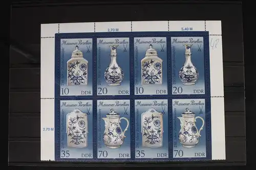 DDR 3241-3244 postfrisch 2 x Viererblock als Einheit #WF694