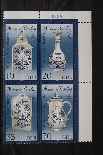 DDR 3241-3244 postfrisch Viererblock DV #WF702