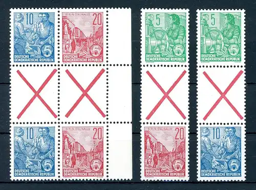 DDR Zusammendruck SZ 5 - SZ 78 postfrisch #1C030