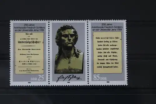 DDR 3254-3255 postfrisch Dreierstreifen #WF763