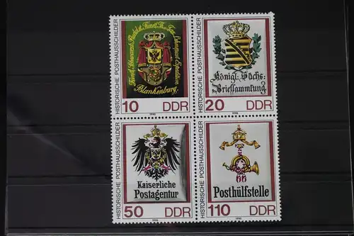 DDR 3306-3309 postfrisch Viererblock #WF796