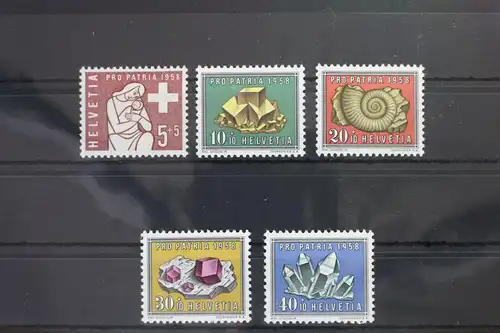 Schweiz 657-661 postfrisch Pro Patria #WK246