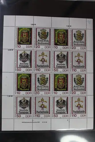 DDR 3306-3309 als Zusammendruckbogen postfrisch #VF985