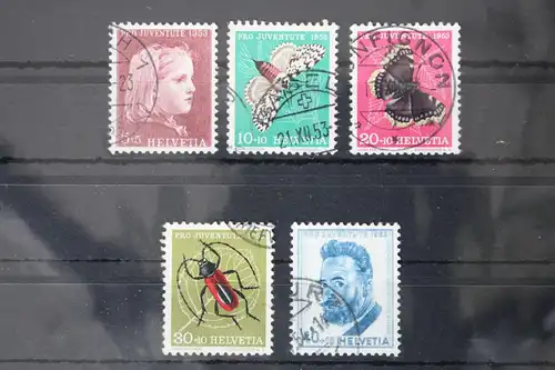 Schweiz 588-592 gestempelt Pro Juventute #WL185