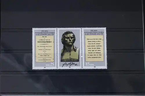 DDR 3254-3255 postfrisch Dreierstreifen #WF760