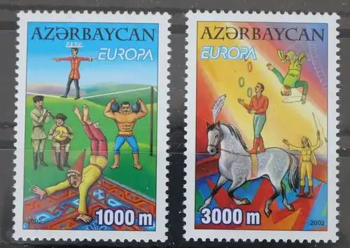 Aserbaidschan 513-514 postfrisch Europa Zirkus #WK625