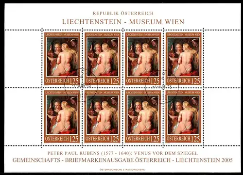 Liechtenstein Kleinbogen 1374 gestempelt Kunst #IV210