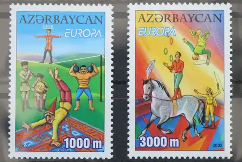 Aserbaidschan 513-514 postfrisch Europa Zirkus #WK750