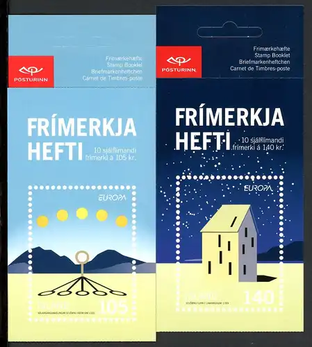Island 2 Markenheftchen mit 1244-1245 postfrisch CEPT 2009 #1C038