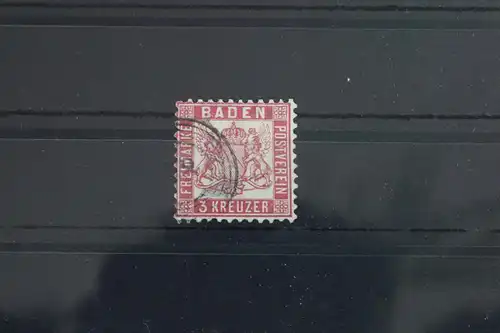 Altdeutschland Baden 18 gestempelt mit Nummernstempel #WN539