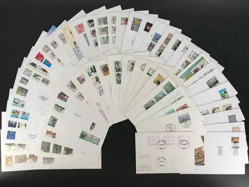 Aland FDC Lot aus den Jahren 1984-95 gestempelt #LO421