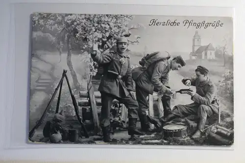 AK Deutschland Herzliche Pfingstgrüße Feldpost 1915 #PK961