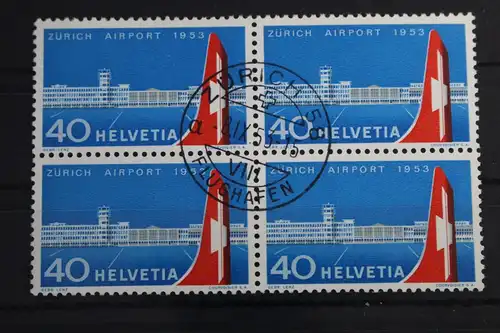 Schweiz 585 gestempelt als Viererblock #WK420