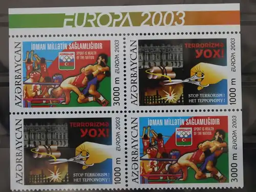 Aserbaidschan 543 D-544 D postfrisch als H-Blatt #WK802