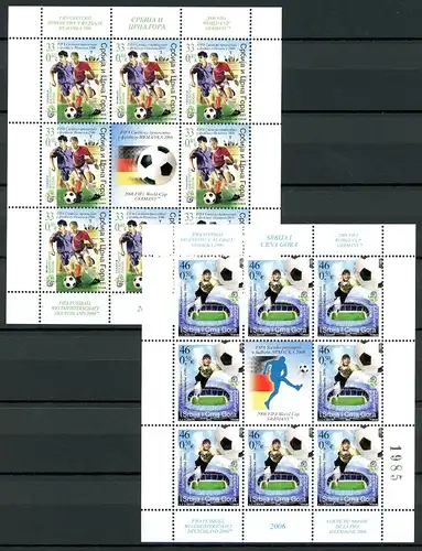 Jugoslawien Kleinbogensatz 3325-3326 postfrisch Fußball WM #IV208
